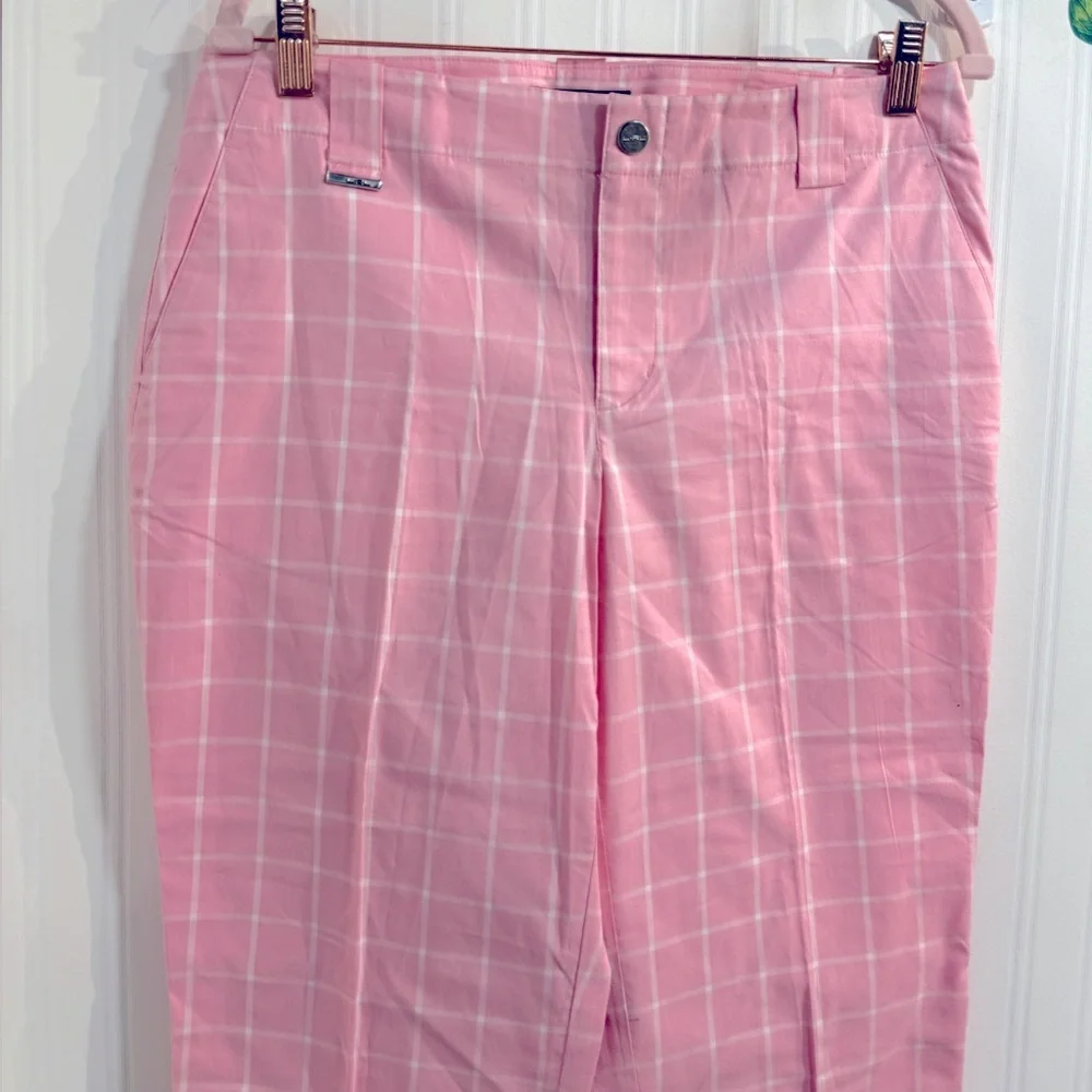 Lauren Ralph Lauren Classic Pink Plaid‎ Chinos Sz 8